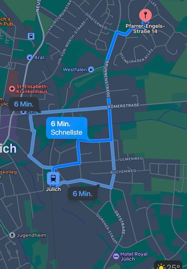Ferienwohnung Ruhiges Juwel: Frisch Renoviert 100 Qm Jülich Exterior foto