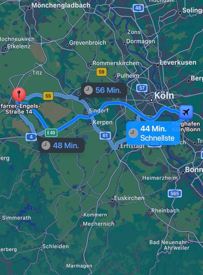 Ferienwohnung Ruhiges Juwel: Frisch Renoviert 100 Qm Jülich Exterior foto