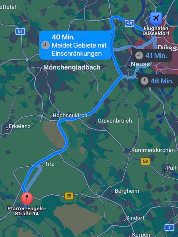 Ferienwohnung Ruhiges Juwel: Frisch Renoviert 100 Qm Jülich Exterior foto